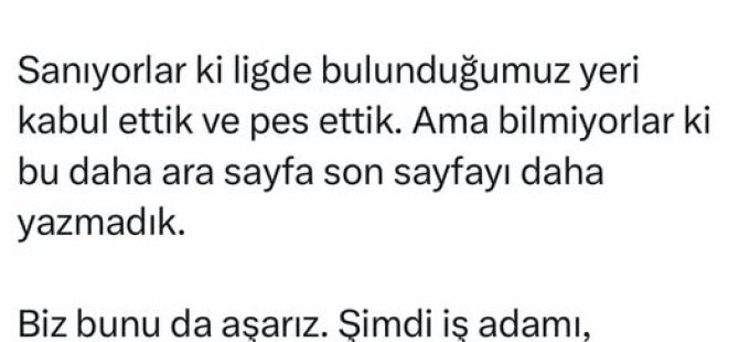 "BU MAÇTA KESİNLİKLE GALİP GELMEK İSTİYORUZ"