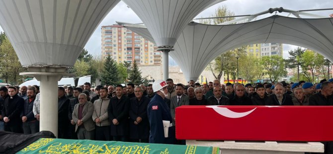 Şırnak’ta kalp krizinden hayatını kaybeden uzman çavuş Kayseri’de toprağa verildi