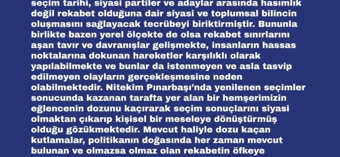 Kayseri Ak Parti İl Başkanı Dengiz'den 24 Kasım Öğretmenler Günü Mesajı