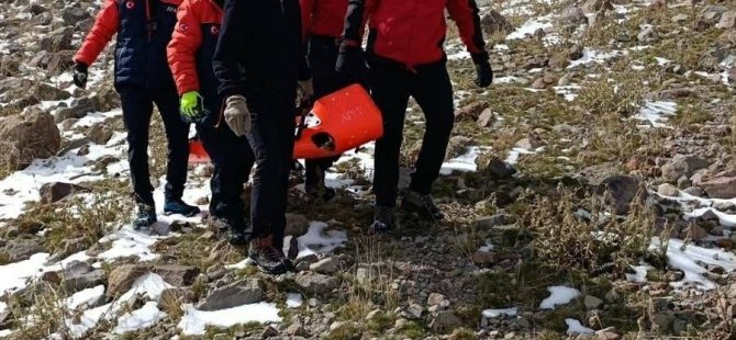 Erciyes Dağı'nın Şeytan Deresi mevkisinde bir kişi hayatını kaybetti