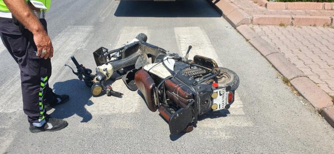 Elektrikli motosikletin çarptığı kadın ağır yaralandı
