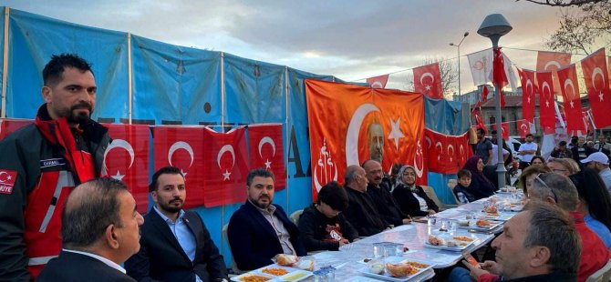 BBP VE ALPEREN OCAKLARI ÇADIRINDA HER GÜN 200 KİŞİYE İFTAR VERİLİYOR