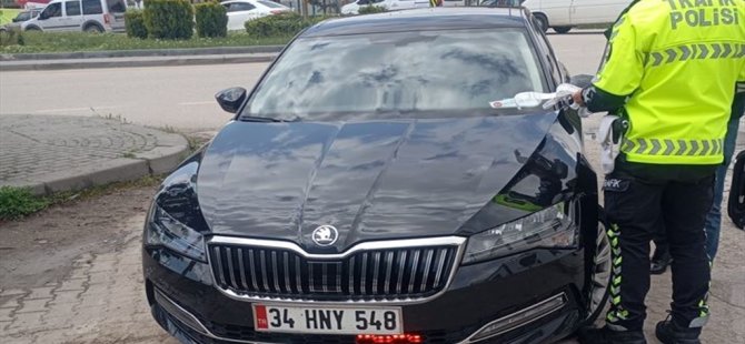 Çakarlı araçla aşırı hız yapan sürücüye 270 bin lira ceza