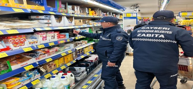 Kayseri zabıtası nisan ayında bin 801 denetim gerçekleştirdi