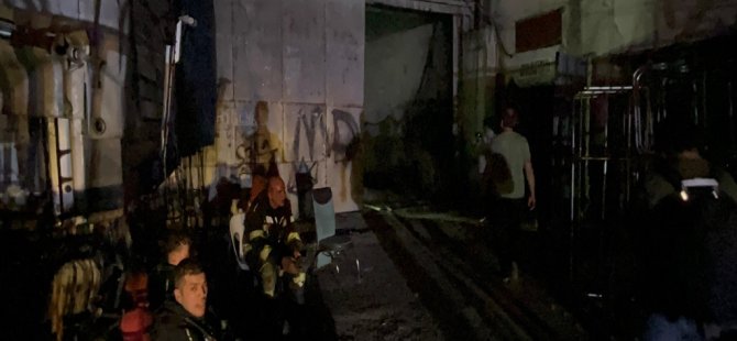Germir Mahallesinde mobilya atölyesi yandı