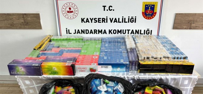 Kayseri'de kaçak sigaraya 1 gözaltı