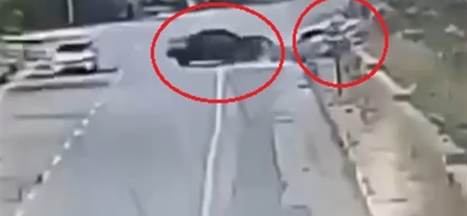 Kayseri'de 2 kişinin öldüğü kaza kamerada