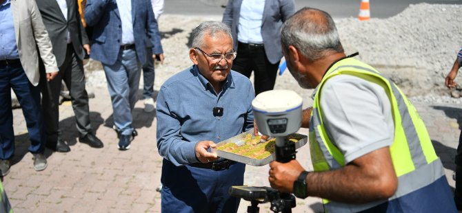 Büyükkılıç,32 milyon TL’lik altyapı yatırımını inceledi