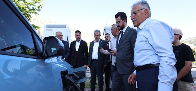 Yahyalı'da K-Şarj Elektrikli Araç Şarj İstasyonu açıldı