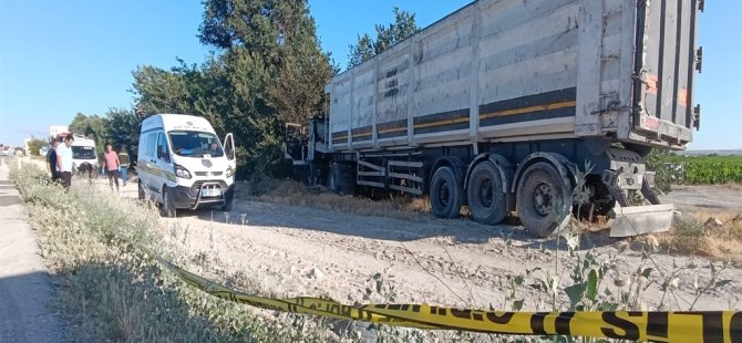 Yanan TIR'ın şoförü öldü