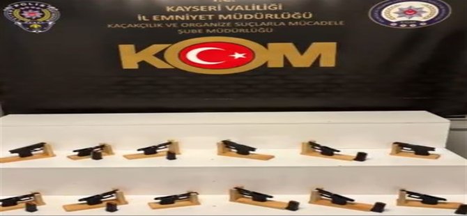 Kayseri’de silah ticaretine 2 gözaltı
