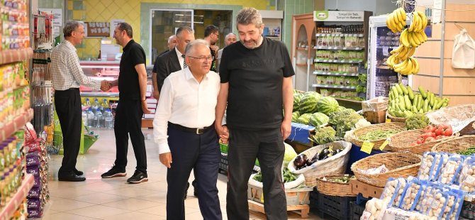 BAŞKAN BÜYÜKKILIÇ’TAN, TALAS’TA ESNAF ZİYARETLERİ