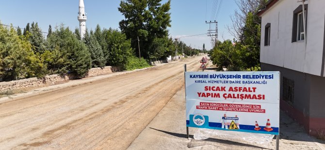 Büyükşehir'den Yeşilhisar'a 10 Milyon TL'lik Sıcak Asfalt