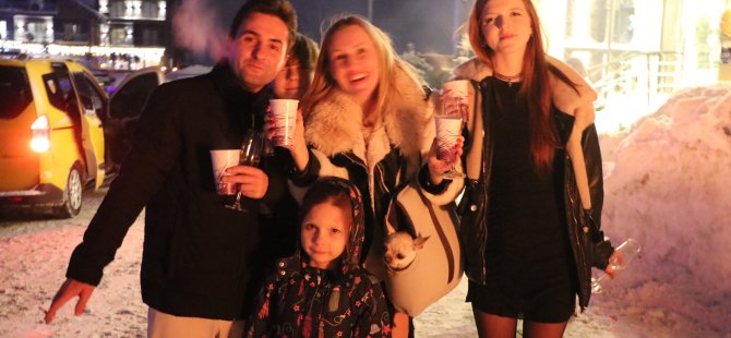 Erciyes’te yılbaşı coşkusu