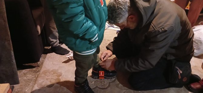 Kayseri’de yardıma muhtaç 9 çocuklu bir ailenin olduğunu öğrendi