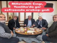 AK PARTİ'Lİ CINGI YEMLİHA'DA ARABAŞI YEDİ