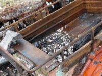 Yeşilhisar'da park halindeki motosiklet yandı