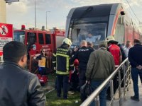 Kayseri’de tramvayın çarptığı kadın yaya yaralandı