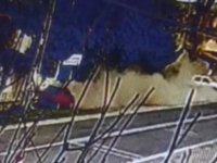 Develi’de otomobil ile traktörün çarpıştığı kaza kamerada