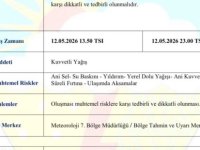 Kayseri’de Kuvvetli Yağış Uyarısı
