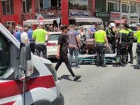 Otomobil ile motosiklet çarpıştı; polis memuru yaralandı