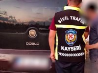 Kayseri’de yayaya yol vermeyen 2 sürücüye 11 bin TL ceza
