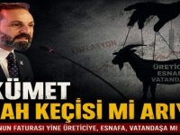 Yeniden Refah Partisi Kayseri İl Başkanı Ali Özcan: "Hükümet Günah Keçisi mi Arıyor" ?
