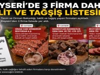 Kayseri'de 3 firma daha taklit ve tağşiş listesinde