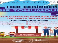 Talas Belediyesi'nden doğaya nefes olacak çekirdek kampanyası