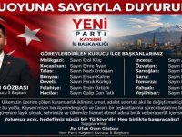 YENİ PARTİ KAYSERİ'DE A TAKIMINI AÇIKLADI