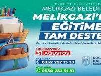 MELİKGAZİ BELEDİYESİ’NDEN ÖĞRENCİLERE KIRTASİYE DESTEĞİ