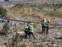 Erciyes’te dağ kızağı için raylar yerleştirilmeye başlandı
