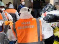 Kayseri Talas’ta çöp evden 5 kamyon atık çıkarıldı