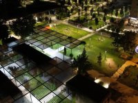 Talas’ta Mevlana Meydanı geceleri de hayatın merkezinde