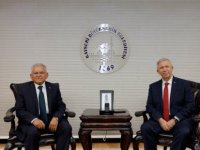 TARİHİ KENTLER BİRLİĞİ BAŞKANI YAVAŞ'TAN BAŞKAN BÜYÜKKILIÇ'A ZİYARET