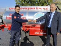 Büyükşehir,Kuşçu ve Yemliha'ya yangın söndürme araçları teslim etti