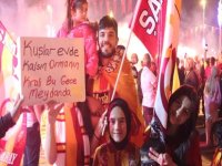 Kayseri’de Galatasaray’ın şampiyonluk kutlaması
