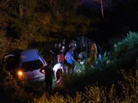 Yahyalı'da otomobil, dere yatağına düştü; 5 yaralı