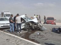 Aksaray'da kum fırtınası zincirleme kazaya neden oldu: 11 yaralı