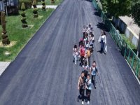 Hayvanat bahçesinin yürüyüş yolları yenilendi