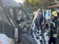 Kocasinan belediyeye ait temizlik şefliğinde çıkan yangında 8 araç hasar gördü