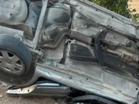 Kontrolden çıkan otomobil takla attı: 1 ölü, 3 yaralı