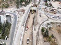 Meteoroloji Katlı Kavşağı’nda çalışmalarını sürdürüyor