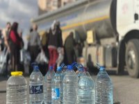 Su kesintisi uygulanan Ankara'da tankerle su dağıtım