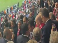 Kayserispor Başkanı Nurettin Açıkalın, Cumhurbaşkanı Erdoğan ile maç izledi