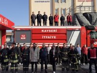 Kayseri itfaiyesinden, stajyer lise öğrencilerine eğitim desteği
