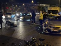 Kayseri’de motosiklet ile otomobil çarpıştı: 1 yaralı