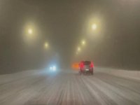 Kayseri-Erciyes yolunda yoğun sis etkili oldu