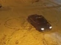 Karda drift atan sürücüye 208 bin TL ceza