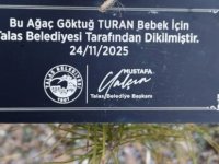 Talas'ta 2025’de doğan 335 bebek için fidan dikildi